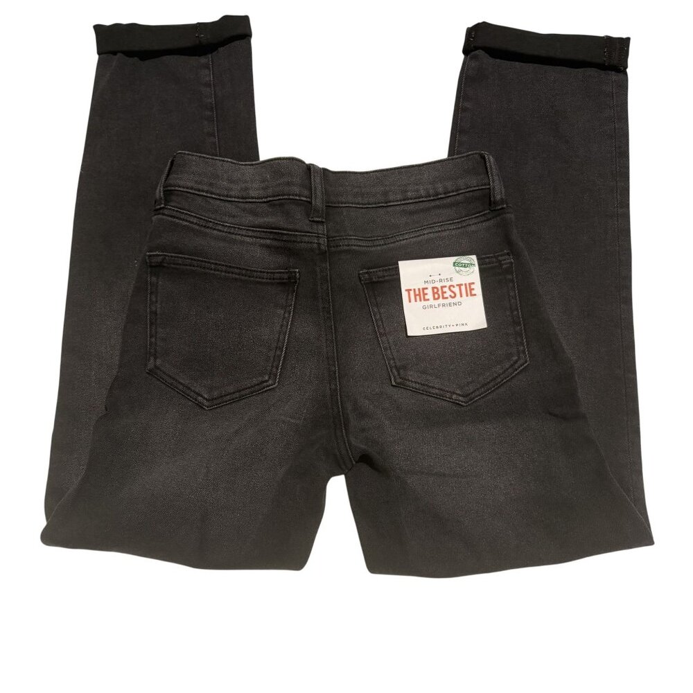 NWT Celebrity Pink The Bestie Mid-Rise Girlfriend Jeans 5/27 Sustainably Sourced - Picture 2 of 14